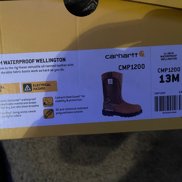 Size: 13M, color: carhartt brown, and like new. Any ?s, just ask. - Picture 2 of 4